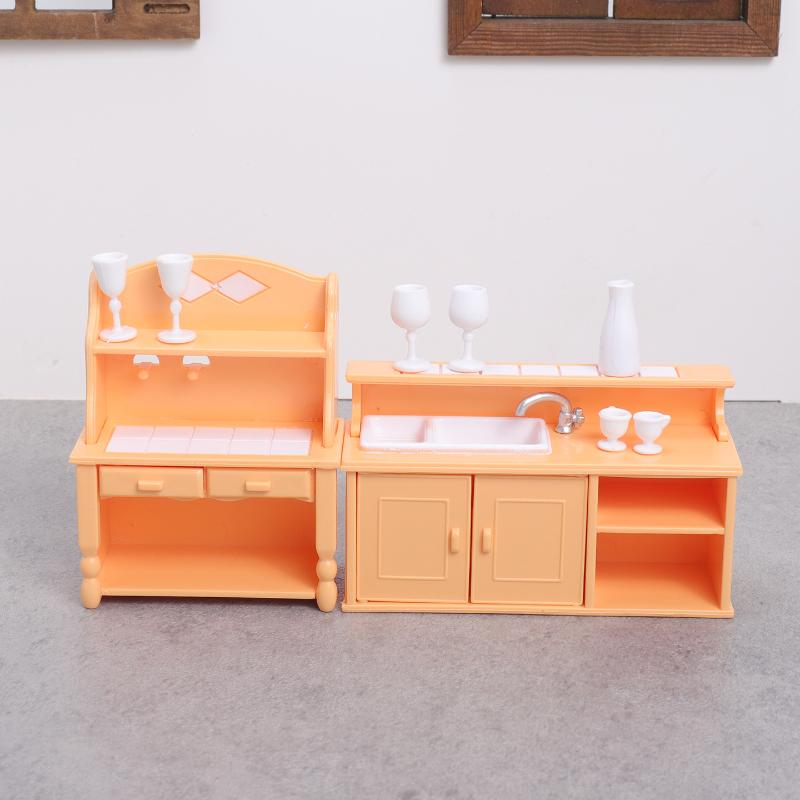 Dollhouse Furniture Set - (.) 1 Set Dollhouse Kitchen Furniture