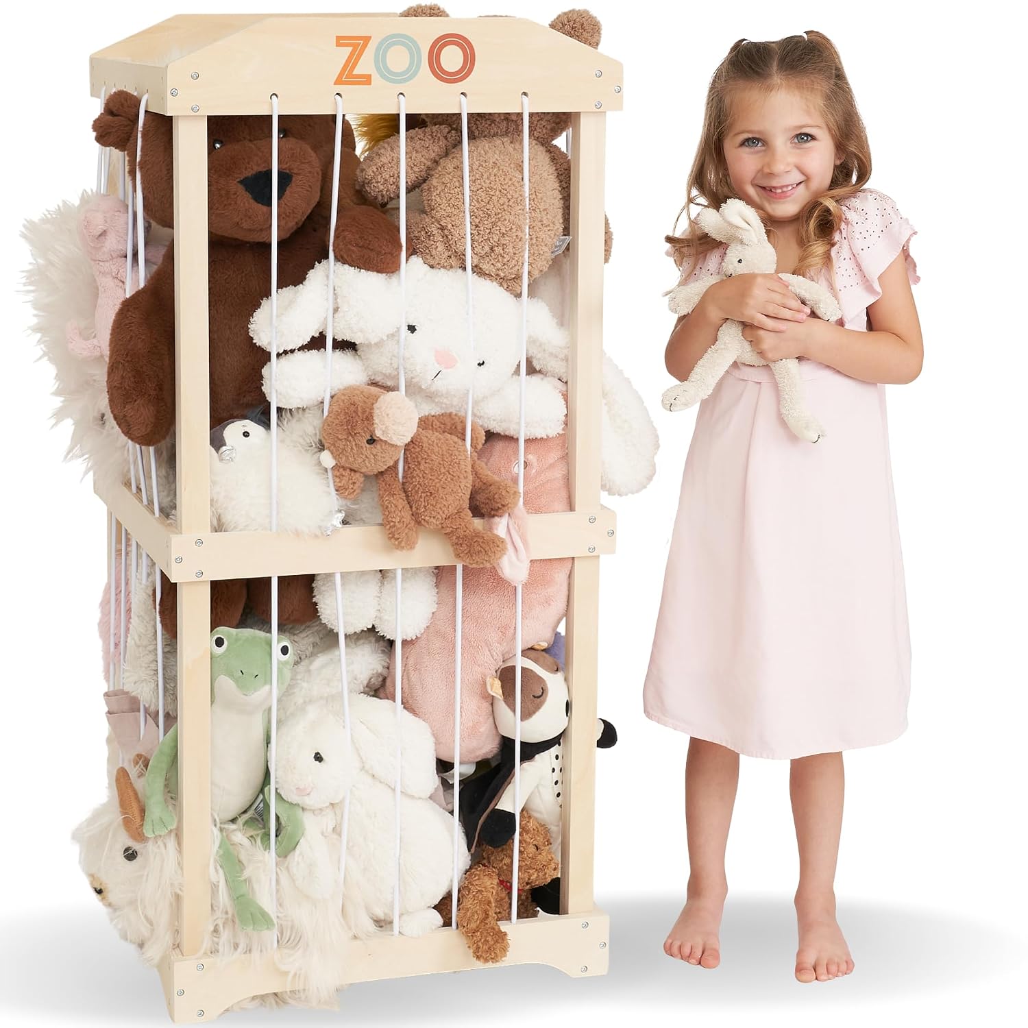 Kids' Toy - Easy Assembly Large Wooden Plush Toy