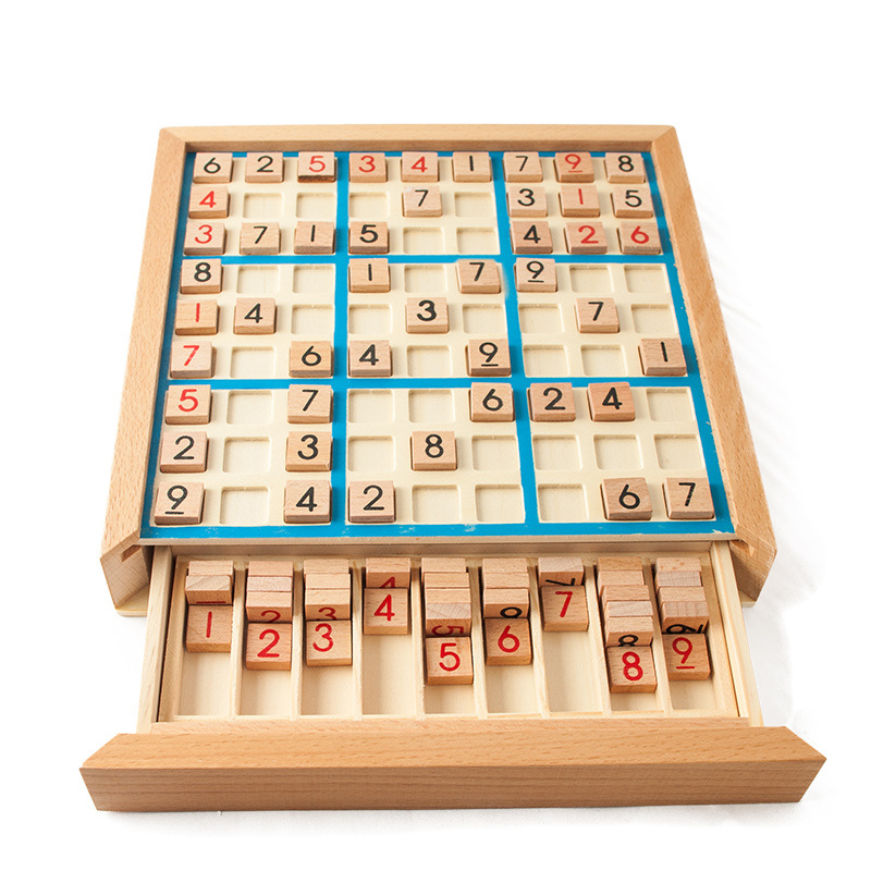 Kids Toys Drawers - Sudoku Board Game with Thinking Tiles