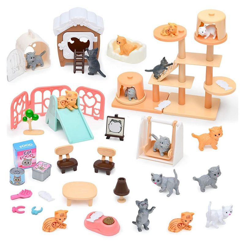 Dollhouse Furniture Set - Cat Part Pet Set Kawaii Items