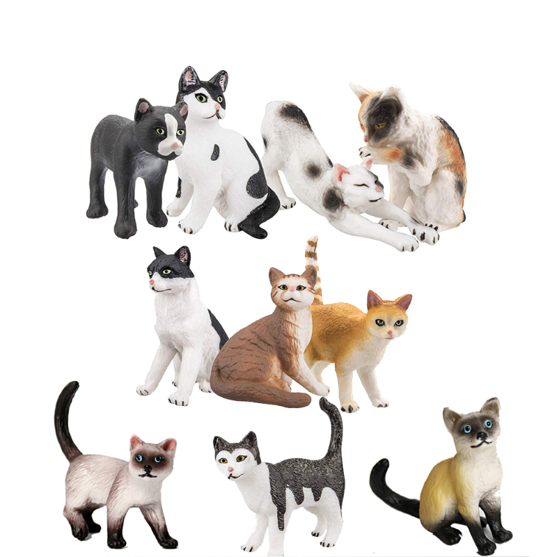 Sandbox Play Set - Cat Model Toys Farm Animals Miniatures