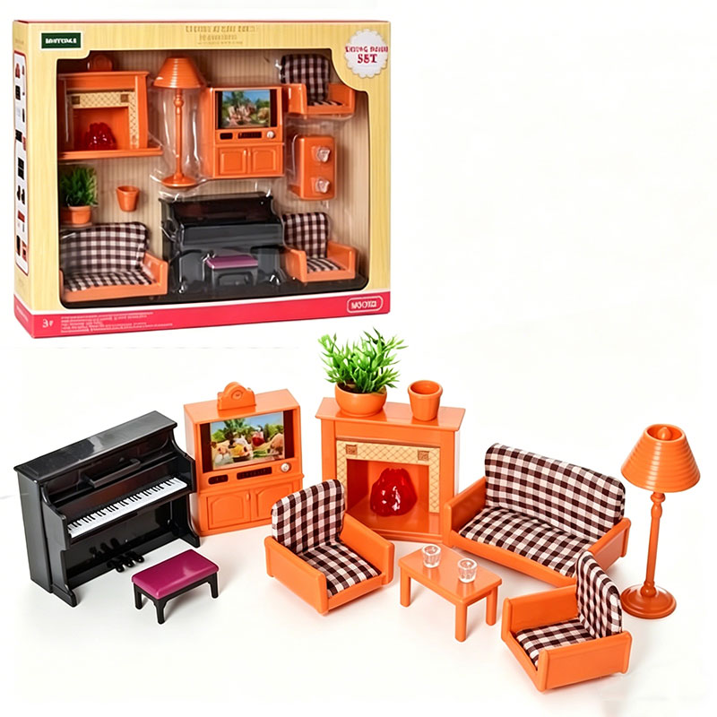 Dollhouse Furniture Set - 1/12 Scale Dollhouse Furniture Set Bedroom