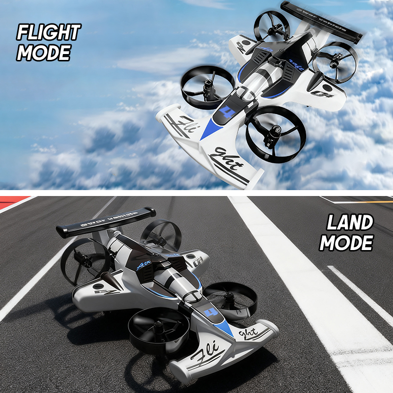Kids Toys Electric Car - 2in1 Mini Drone Air-Ground Flying Car