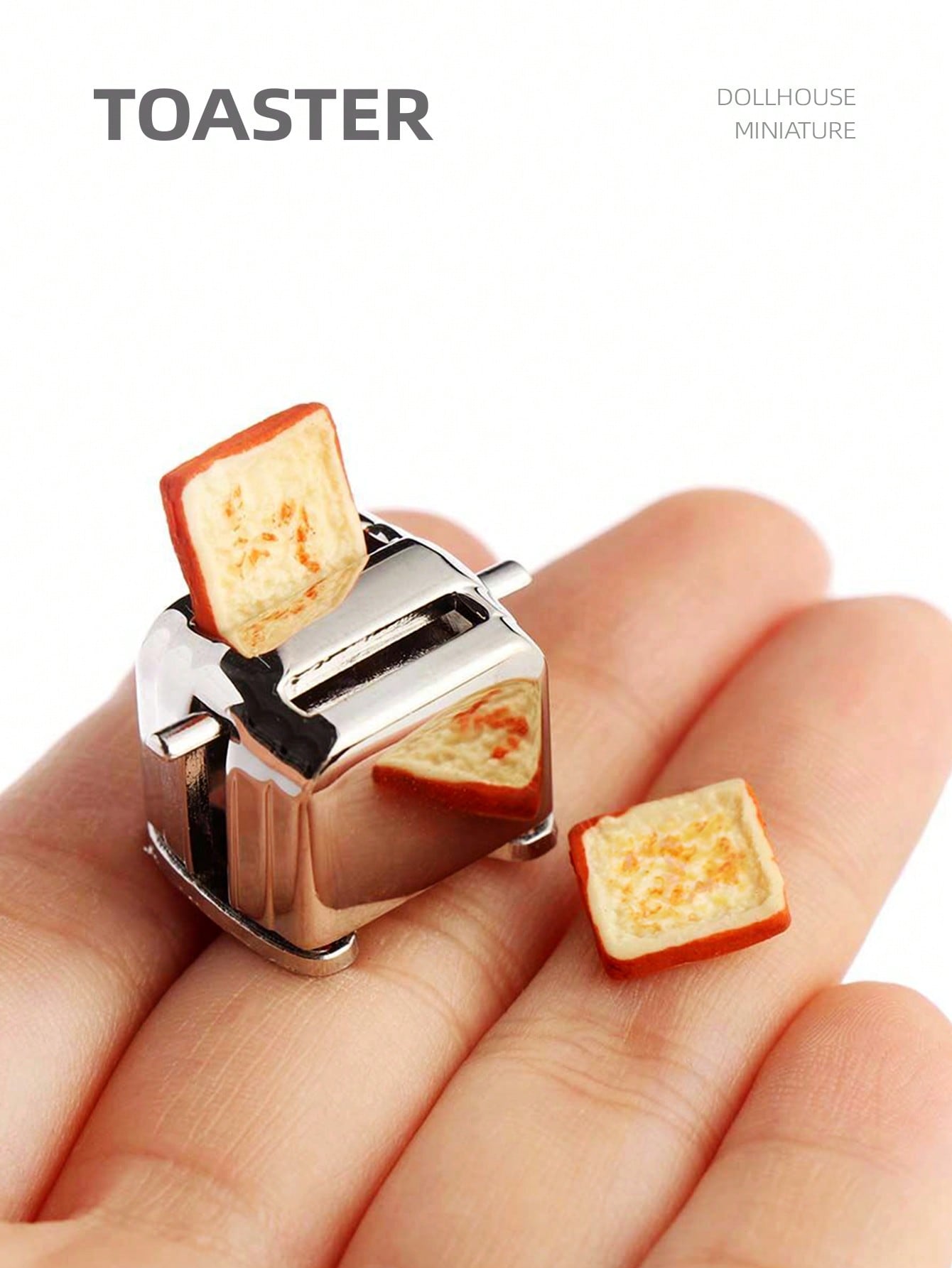 1:12 Dollhouse Miniature Toast - Dollhouse Furniture Set ulasan dan harga