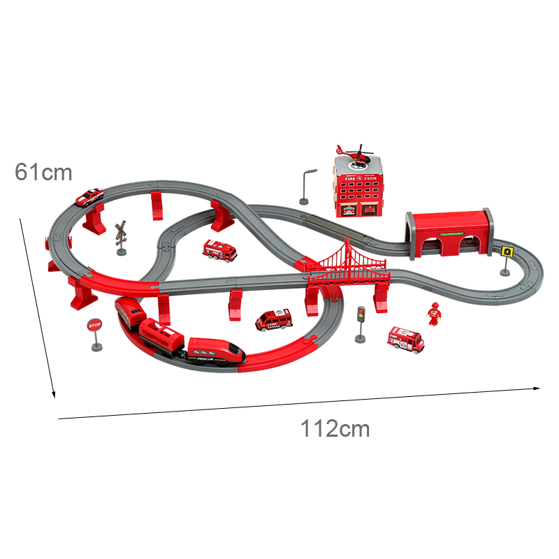DIY Red Plastic Train Track Se - Kids Toys Brand ulasan dan harga