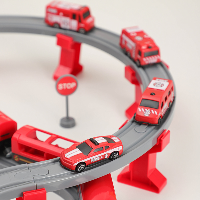 DIY Red Plastic Train Track Se - Kids Toys Brand ulasan dan harga
