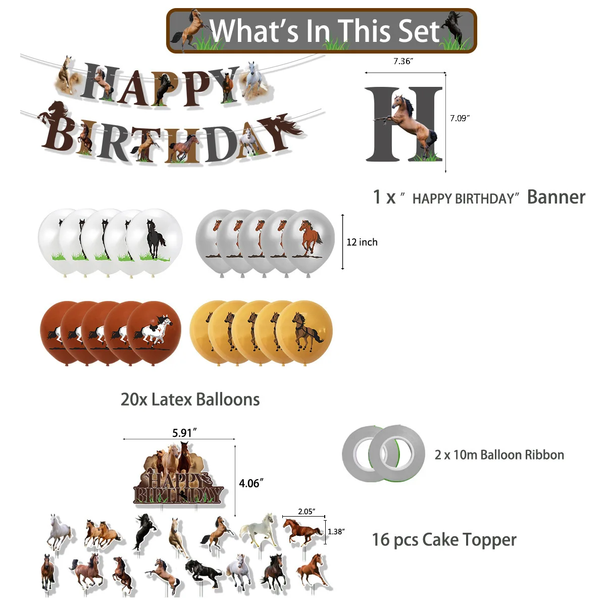Horse Racing Birthday Party De - Banner Kids Toys ulasan dan harga