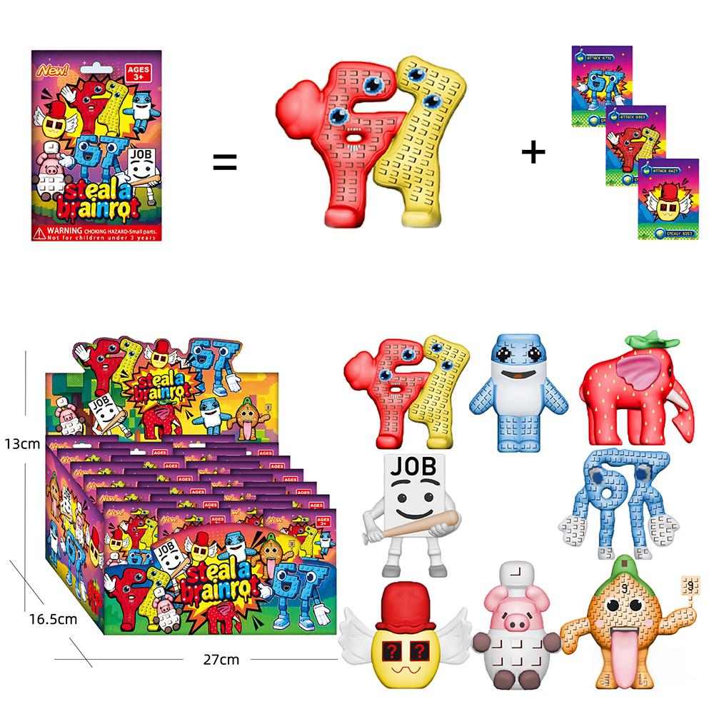 8Pcs/Set Steal A Brainrot Blin - Sandbox Play Set ulasan dan harga