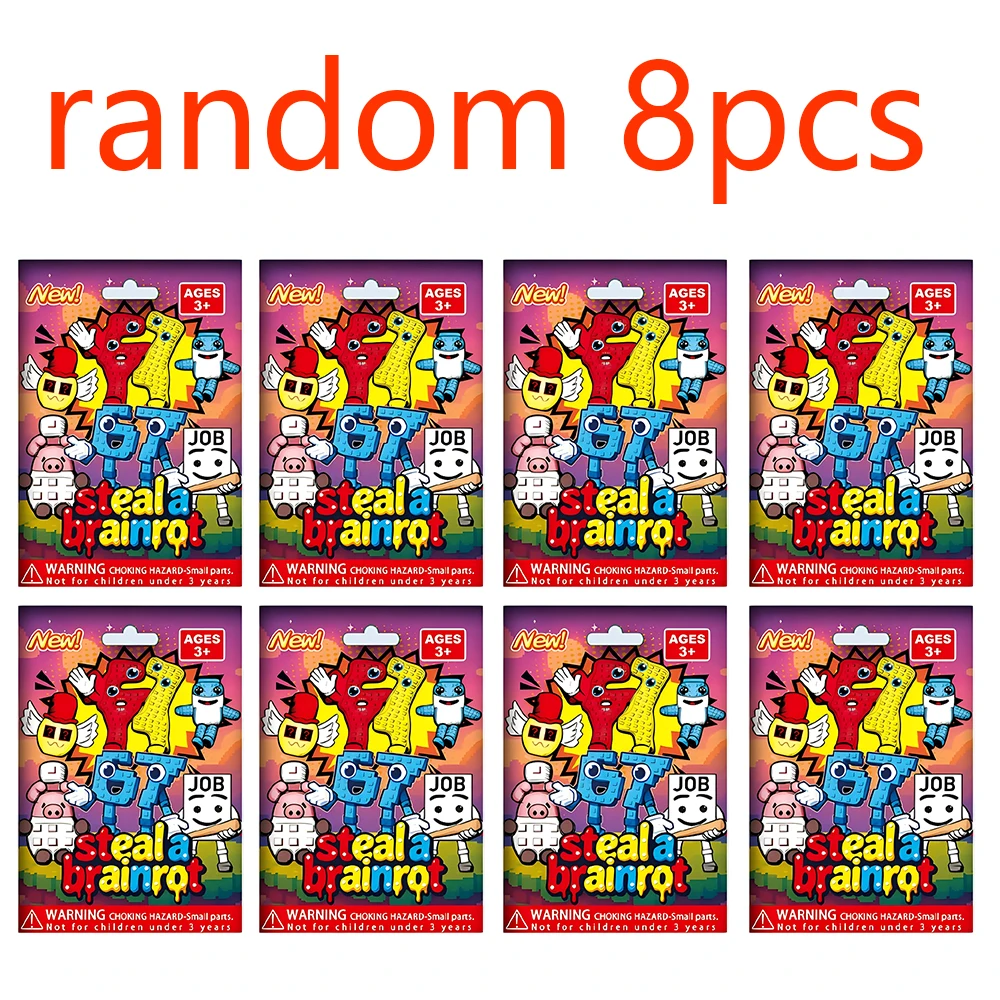 8Pcs/Set Steal A Brainrot Blin - Sandbox Play Set ulasan dan harga