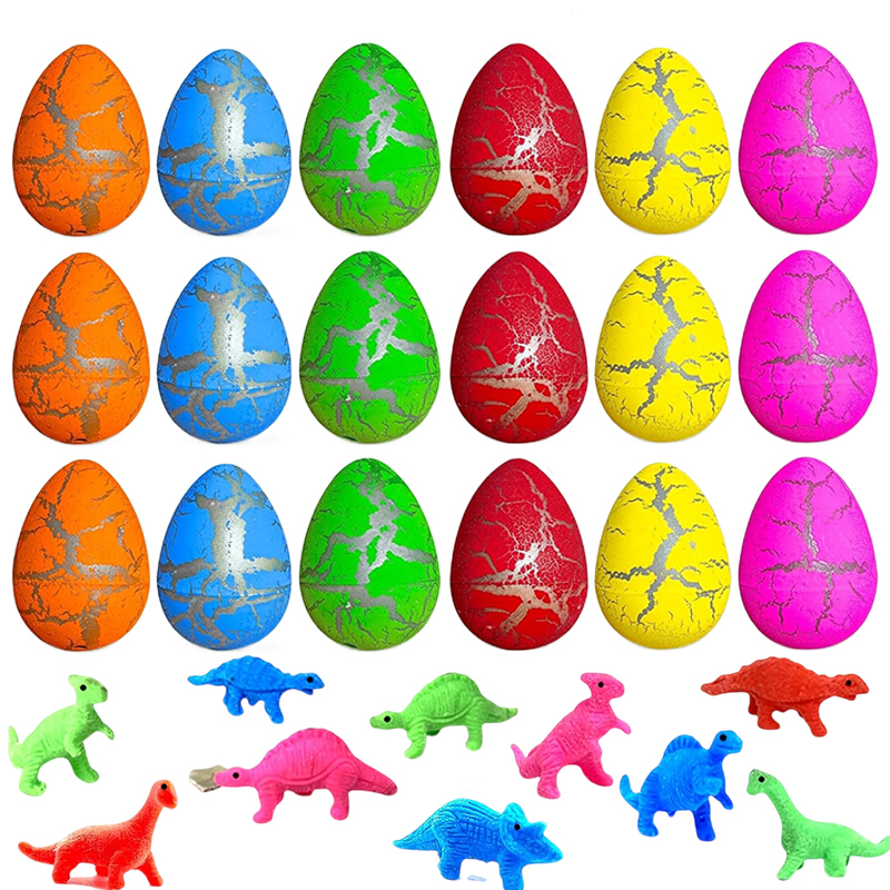 10/20/60pcs Mini Hatching Dino - Kids Toys Play Egg ulasan dan harga