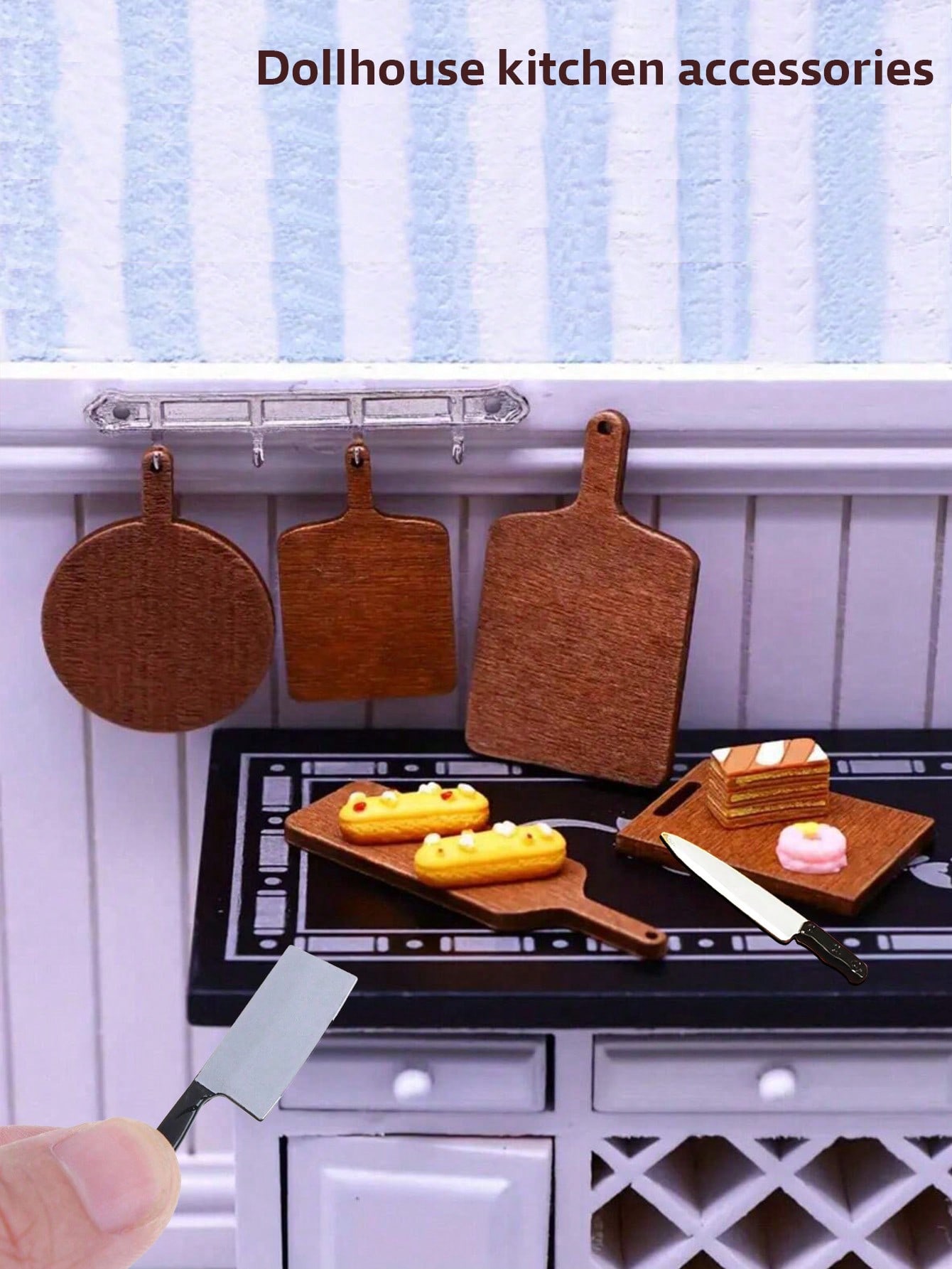 Dollhouse Mini Kitchen Set Cut - Dollhouse Furniture Set ulasan dan harga