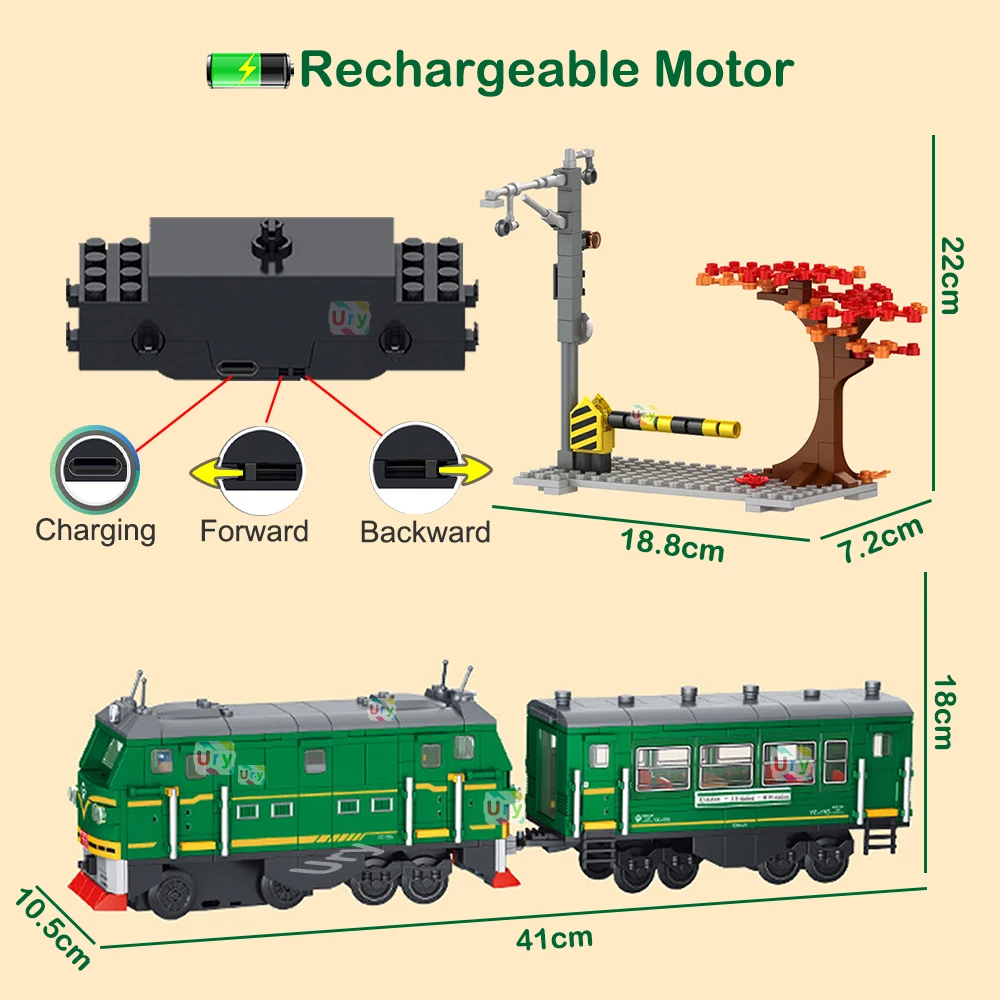 Technical Retro Green Steam Tr - Kids Toys Electric Car ulasan dan harga