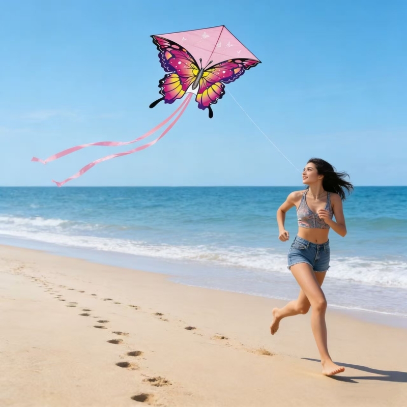 New Butterfly kites nylon wind - Kite Wind Outdoor ulasan dan harga