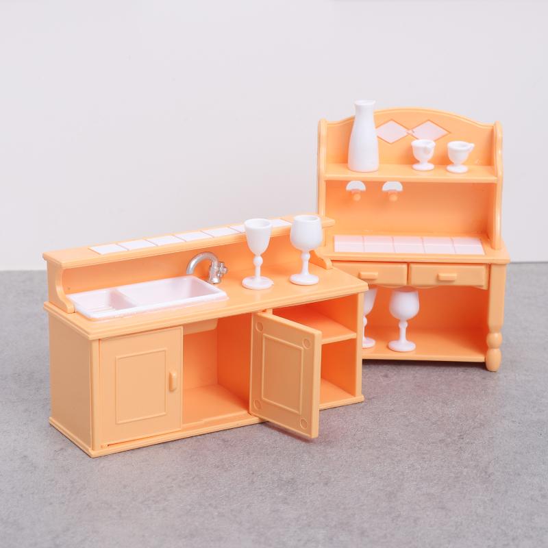 (.) 1 Set Dollhouse Kitchen Fu - Dollhouse Furniture Set ulasan dan harga