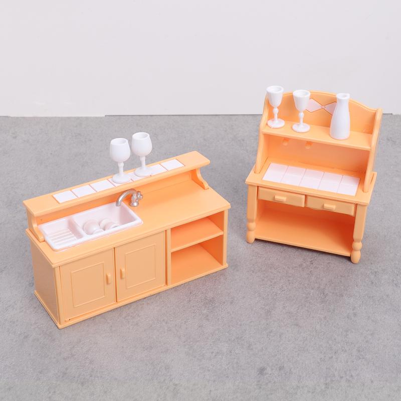 (.) 1 Set Dollhouse Kitchen Fu - Dollhouse Furniture Set ulasan dan harga