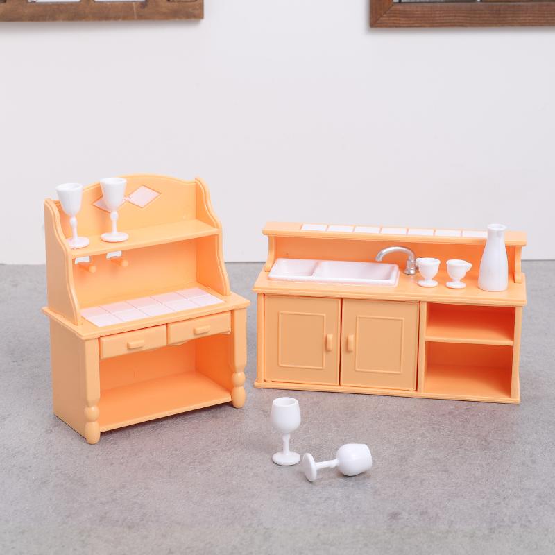(.) 1 Set Dollhouse Kitchen Fu - Dollhouse Furniture Set ulasan dan harga