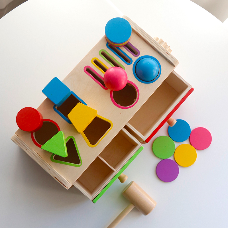 Montessori Wooden Sorting Stac - Kids Toys Drawers ulasan dan harga