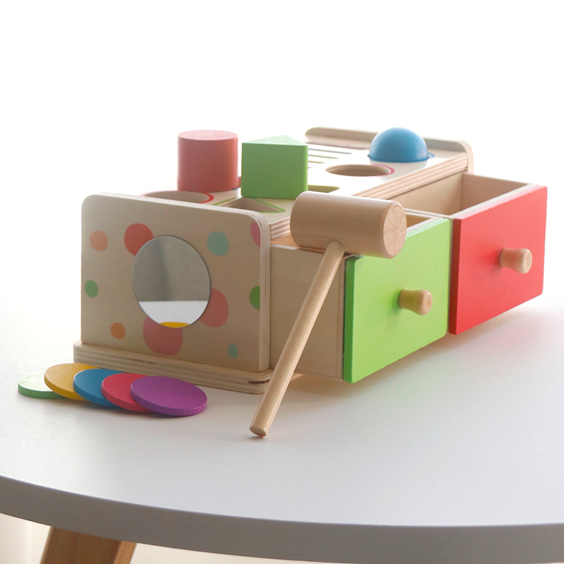 Montessori Wooden Sorting Stac - Kids Toys Drawers ulasan dan harga