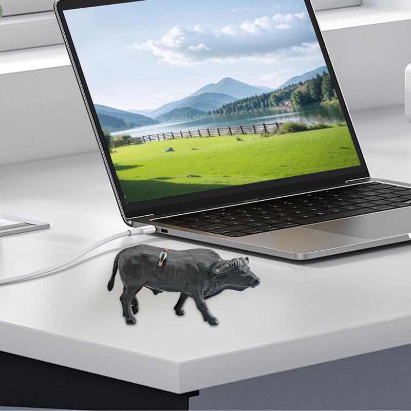 Cattle Farm Toy Bull Statue Fi - Kids Toys Exhibition ulasan dan harga
