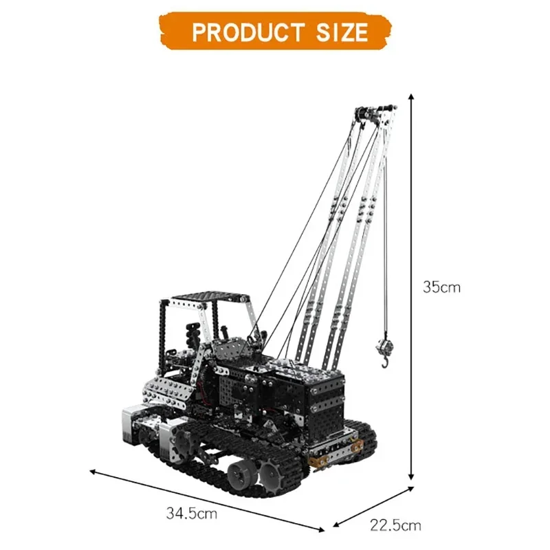DIY Metal RC Crane Electric Ho - Kids Toys Electric Car ulasan dan harga