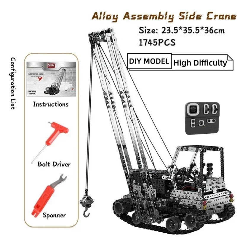 DIY Metal RC Crane Electric Ho - Kids Toys Electric Car ulasan dan harga
