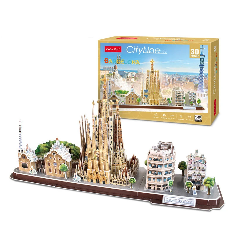3D Puzzle Game DIY Toy Paper M - Kids Toys Paris ulasan dan harga