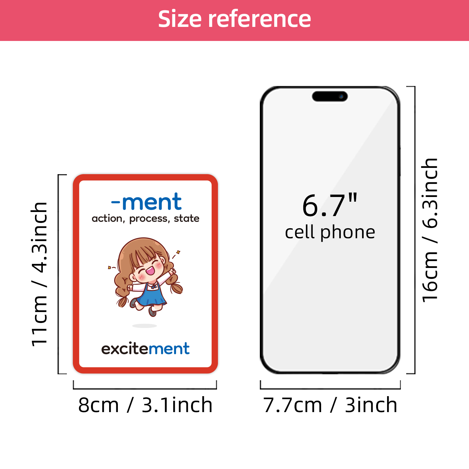 15pcs Double-Sided Prefixes an - Educational Flash Card ulasan dan harga