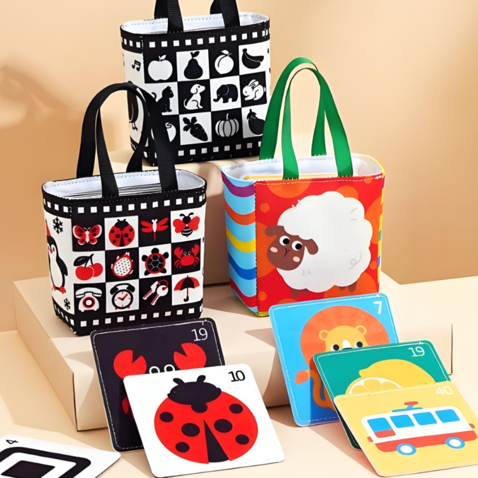 Early Education Cloth Cards 0- - Educational Flash Card ulasan dan harga