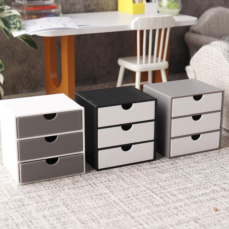 Miniature Wooden Bookcase Doll - Kids Toys Drawers ulasan dan harga