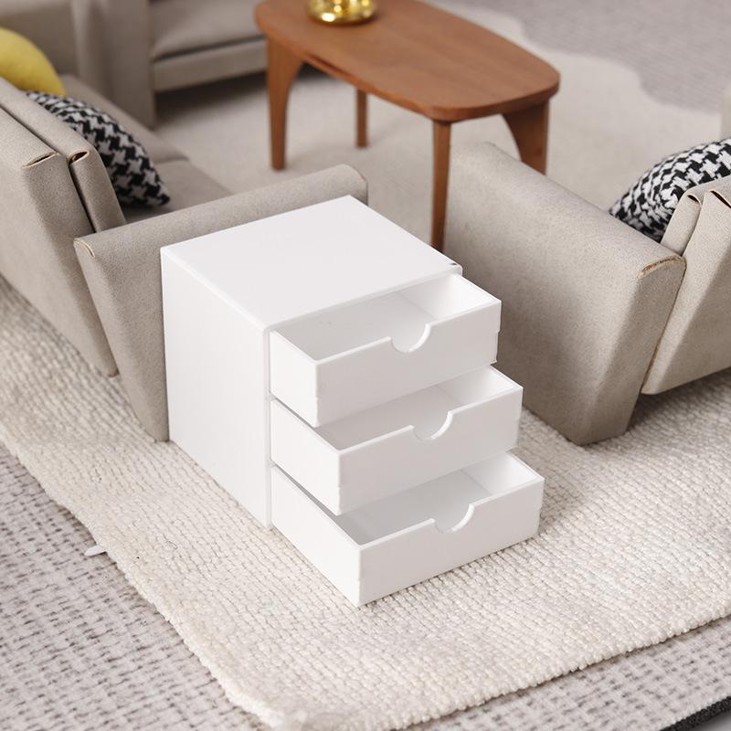 Miniature Wooden Bookcase Doll - Kids Toys Drawers ulasan dan harga