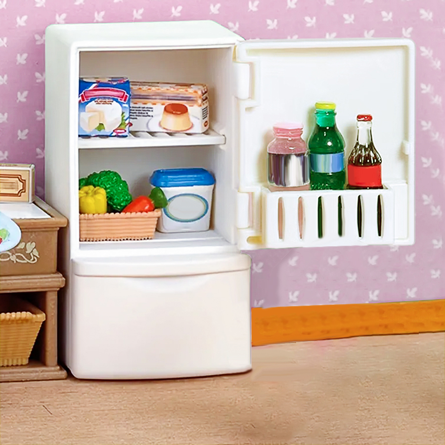 Dollhouse Miniature Refrigerat - Dollhouse Furniture Set ulasan dan harga