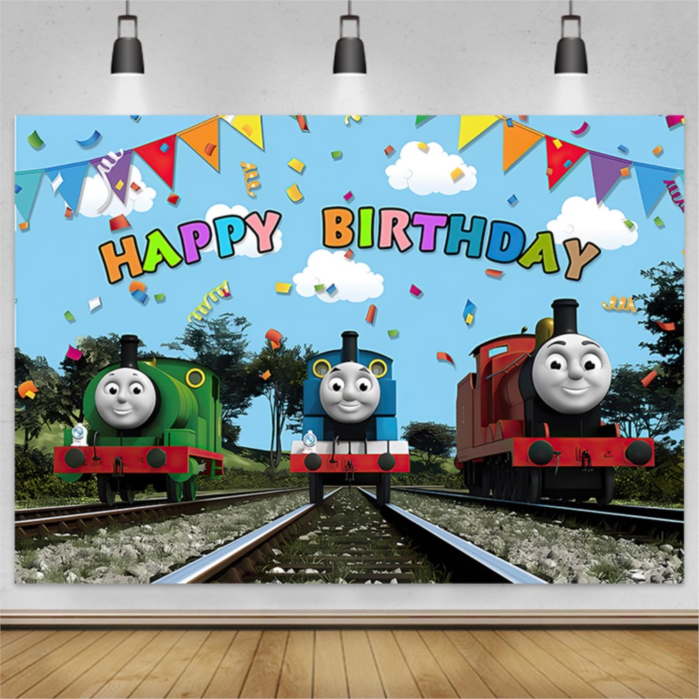 Cute Thomas Train Friends Back - Banner Kids Toys ulasan dan harga