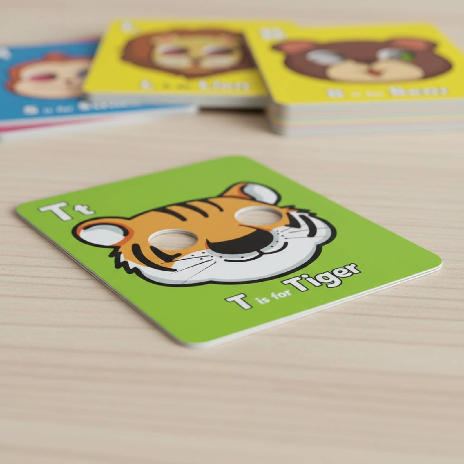 Creature Mask Flash Cards Inte - Educational Flash Card ulasan dan harga