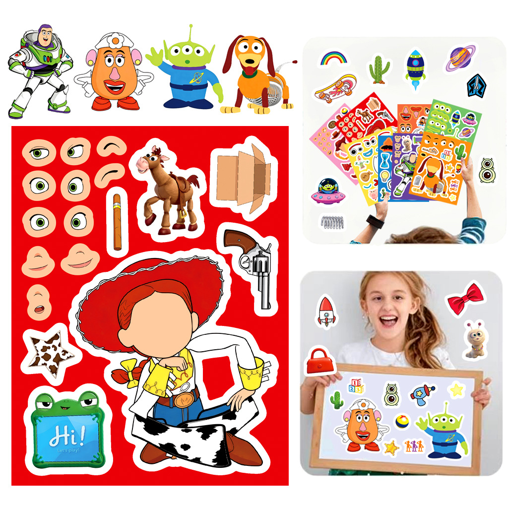 Toy Story 5 Make a Face Sticke - Kid Toys And Craft ulasan dan harga