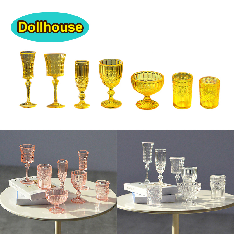 7Pcs/Set 1:6 Miniature Water C - Dollhouse Furniture Set ulasan dan harga