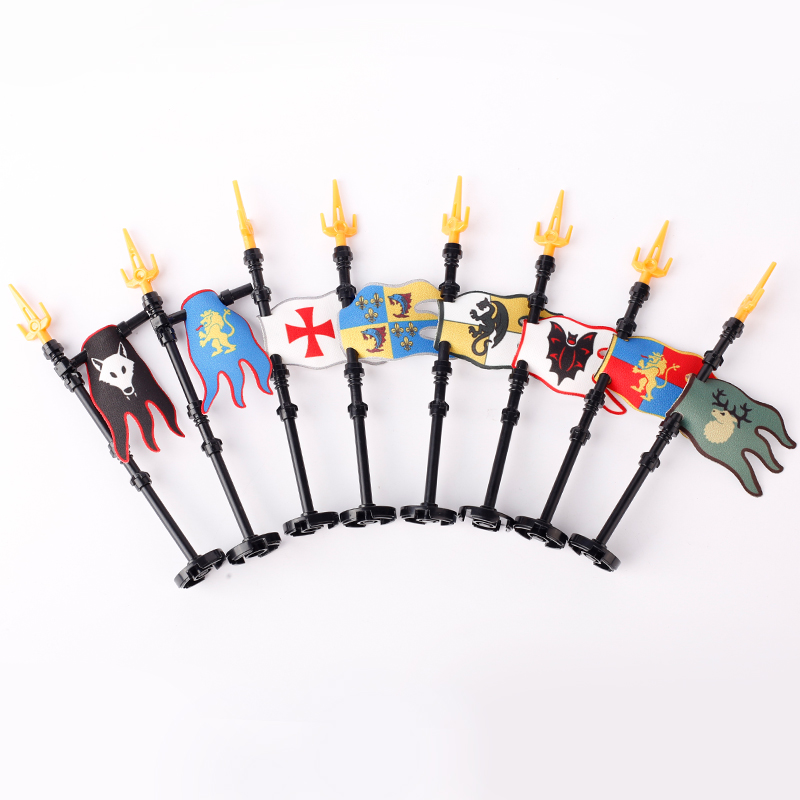 MOC Castle Flag Building Block - Banner Kids Toys ulasan dan harga