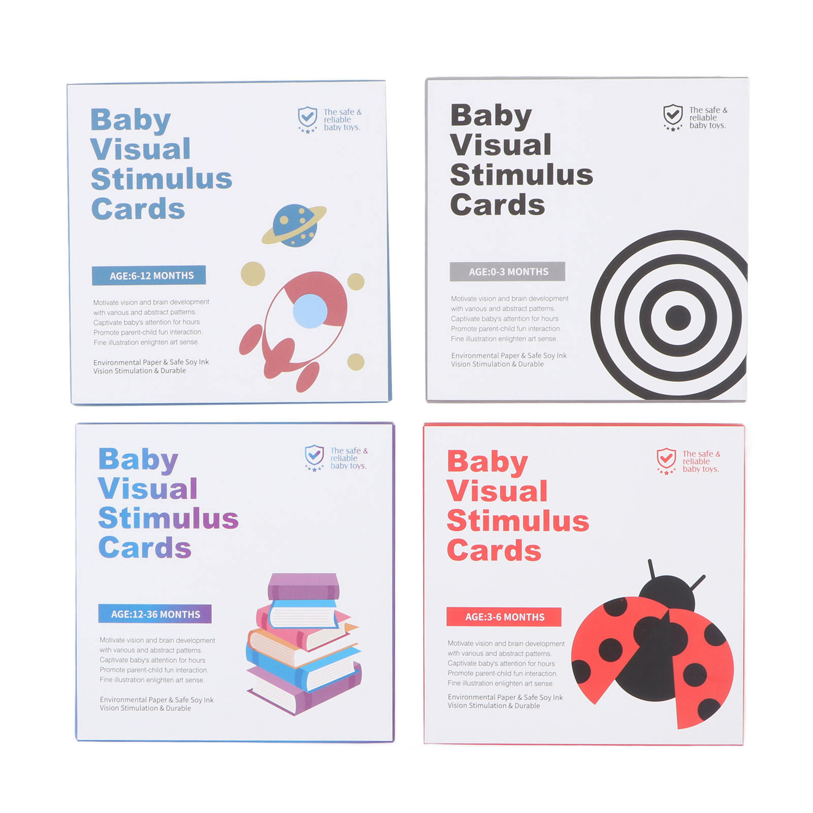 ZK40 64pcs High Contrast Baby  - Educational Flash Card ulasan dan harga