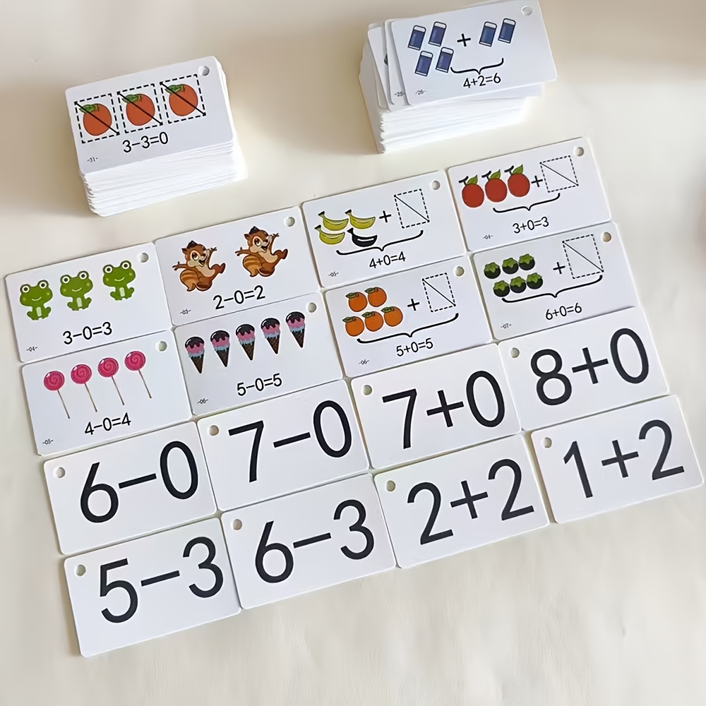 132 Cards with Addition and Su - Educational Flash Card ulasan dan harga