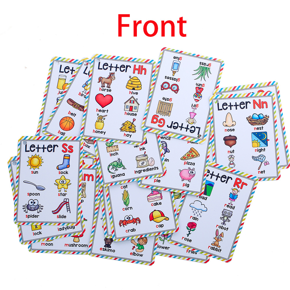 Bview Art English 26 Letters A - Educational Flash Card ulasan dan harga