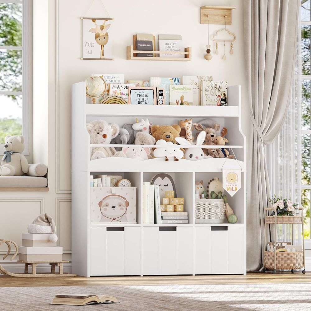 Kids Toy Storage Organizer wit - Kids' Toy ulasan dan harga