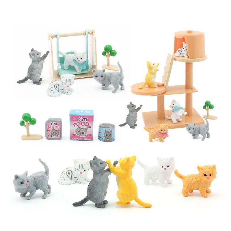 Cat Part Pet Set Kawaii Items  - Dollhouse Furniture Set ulasan dan harga
