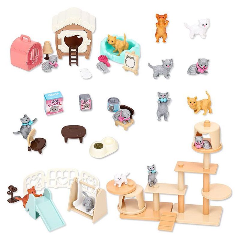 Cat Part Pet Set Kawaii Items  - Dollhouse Furniture Set ulasan dan harga