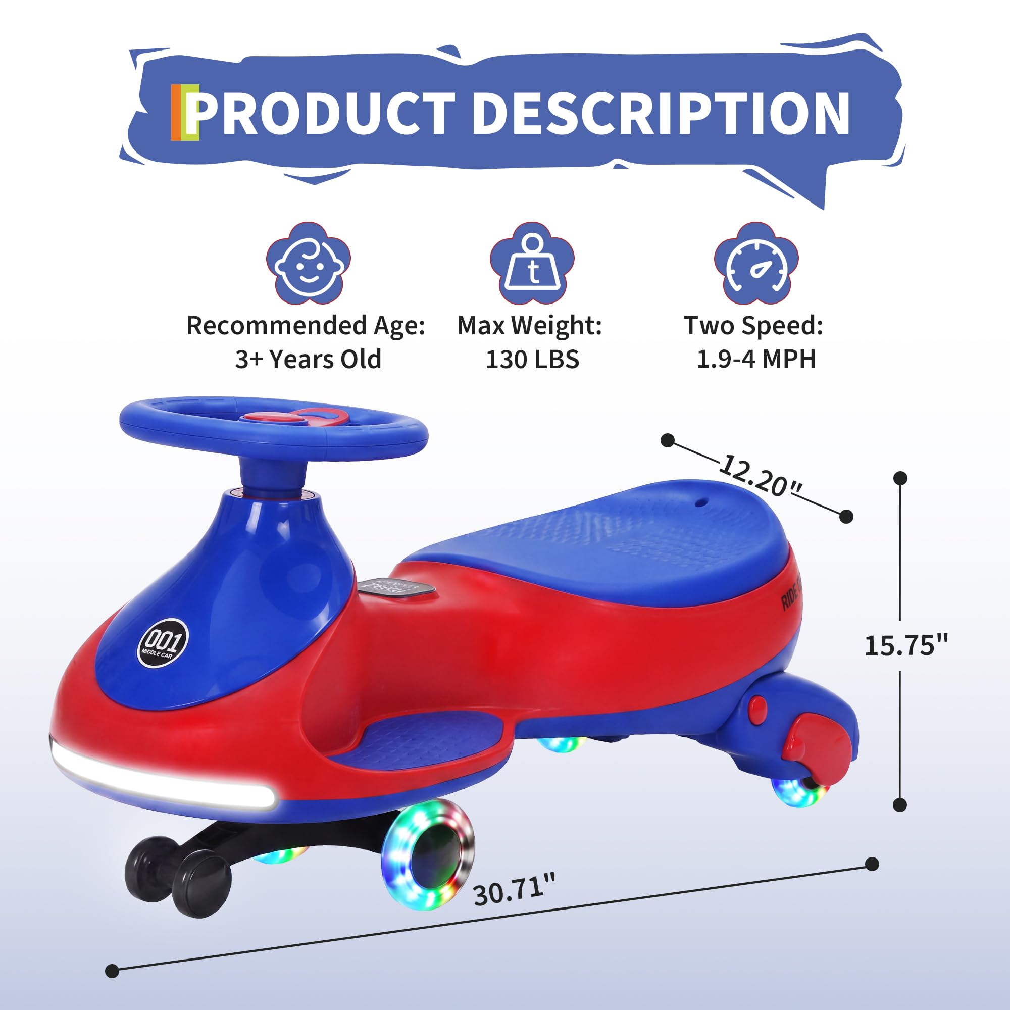 12V Electric Wiggle Car Kids W - Kids Toys Electric Car ulasan dan harga
