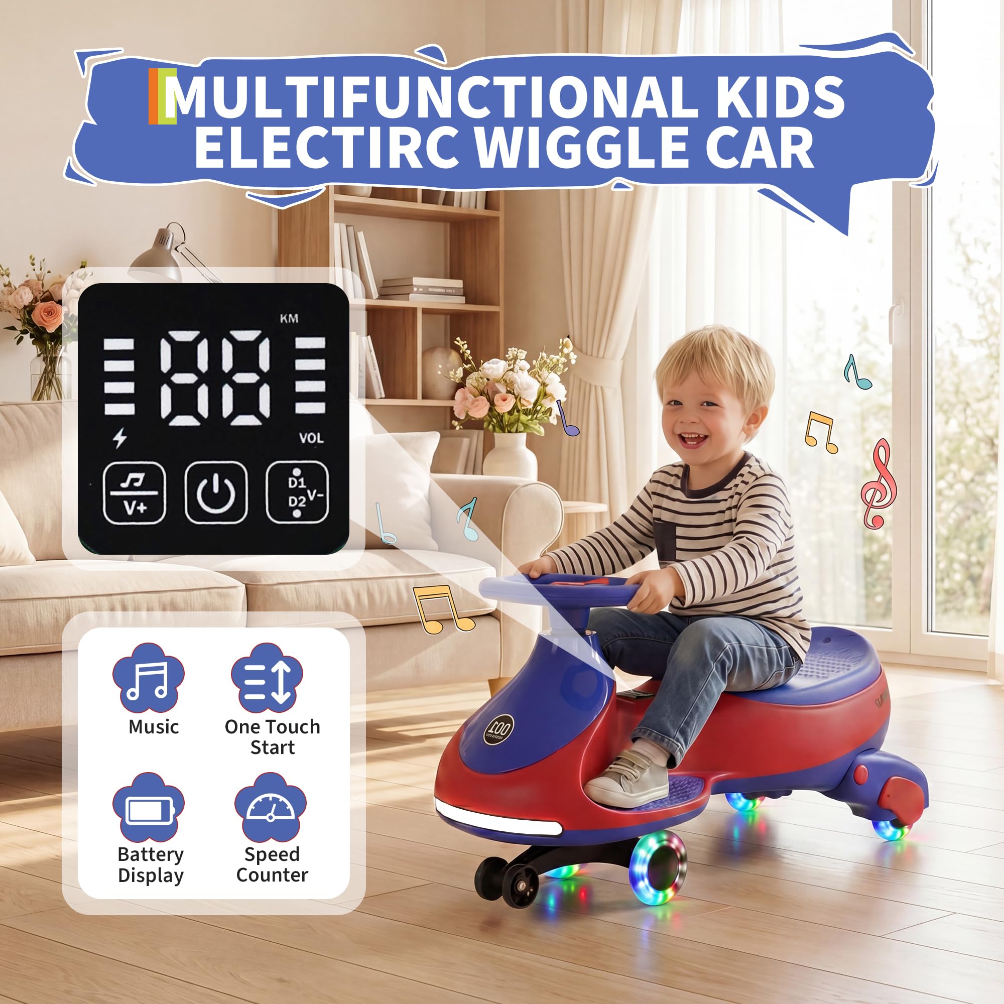12V Electric Wiggle Car Kids W - Kids Toys Electric Car ulasan dan harga