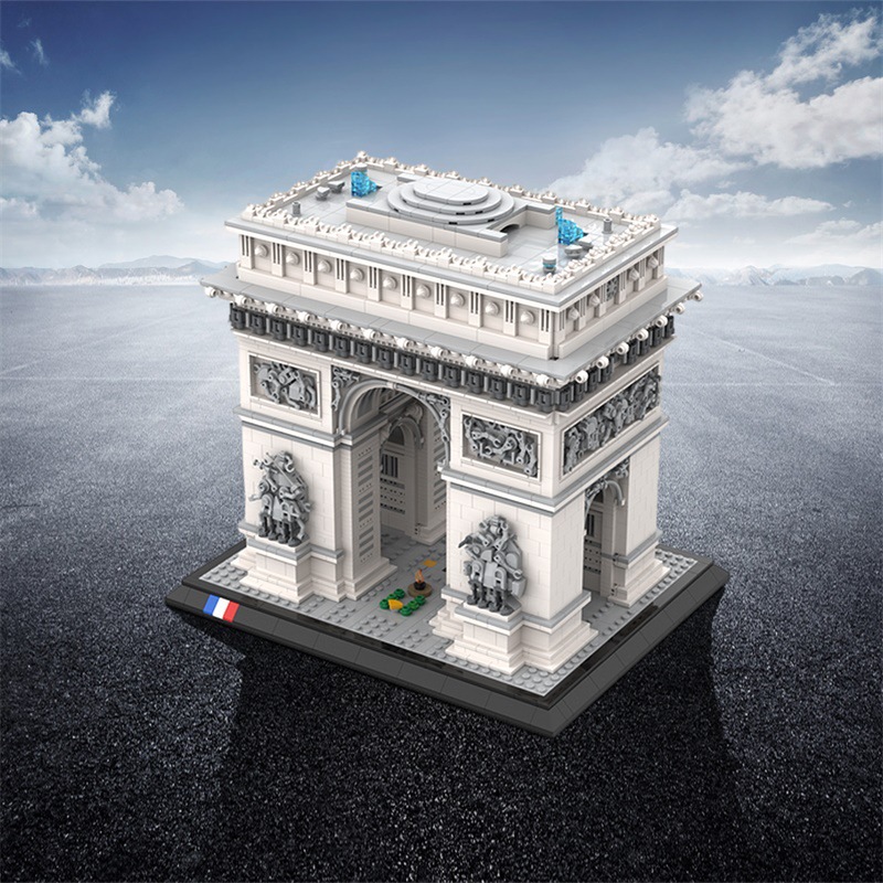 4445PCS Arc de Triomphe Model  - Kids Toys Paris ulasan dan harga