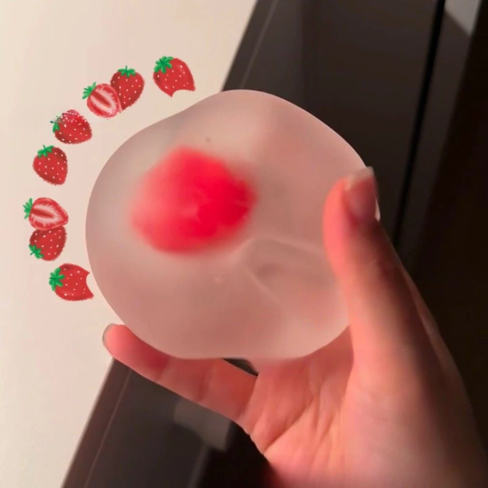 Squishy Strawberry Stress Ball - Kids' Toy ulasan dan harga