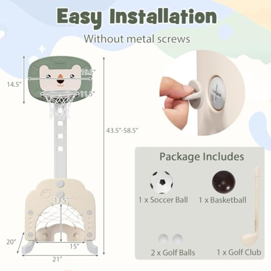 Outdoor indoor kids basketball - Basketball Hoop Kids Indoor ulasan dan harga