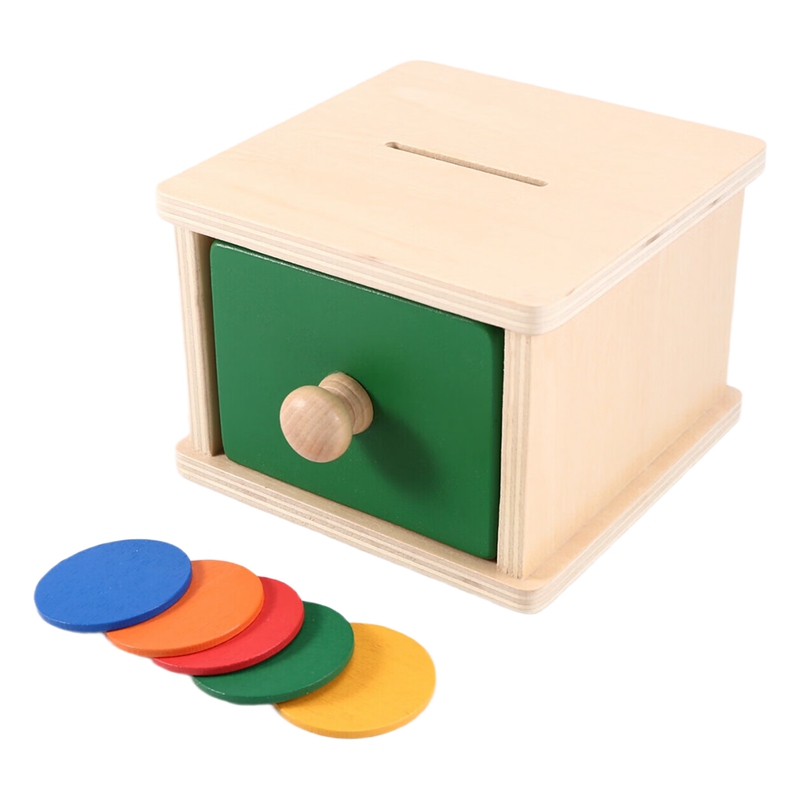 Kids Wooden Coin Box Drawer Ga - Kids Toys Drawers ulasan dan harga