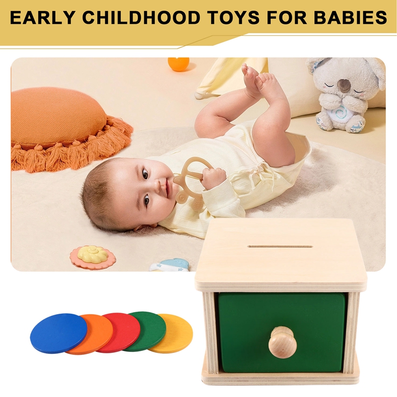 Kids Wooden Coin Box Drawer Ga - Kids Toys Drawers ulasan dan harga