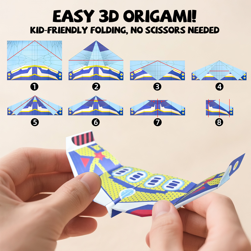 36 Sheets Paper Airplane Origa - Sandbox Play Set ulasan dan harga